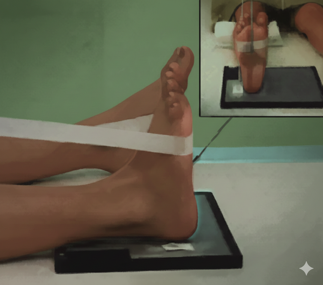 Calcaneus Axial Projection - Positioning Technique